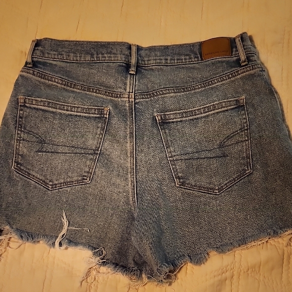 American Eagle Outfitters Distressed Blue Jean Shorts - Picture 3 of 5